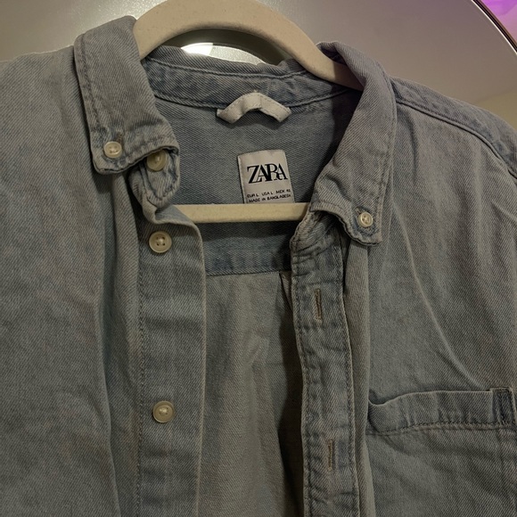 Zara Denim Button Down - Picture 3 of 3